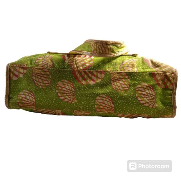 Lilly Pulitzer Resort Large Lime Green Beach Tote - Picture 4 of 5